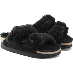 Hot Arizona Big Buckle Pelliccia Di Agnello Donna Plateau