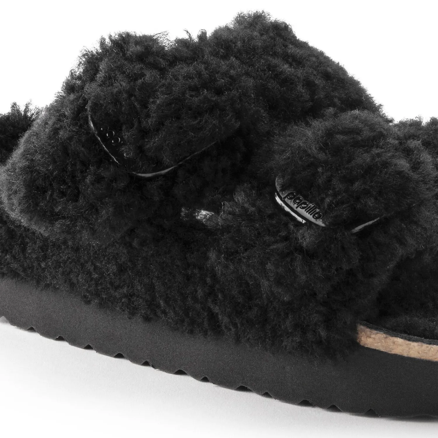 Hot Arizona Big Buckle Pelliccia Di Agnello Donna Plateau