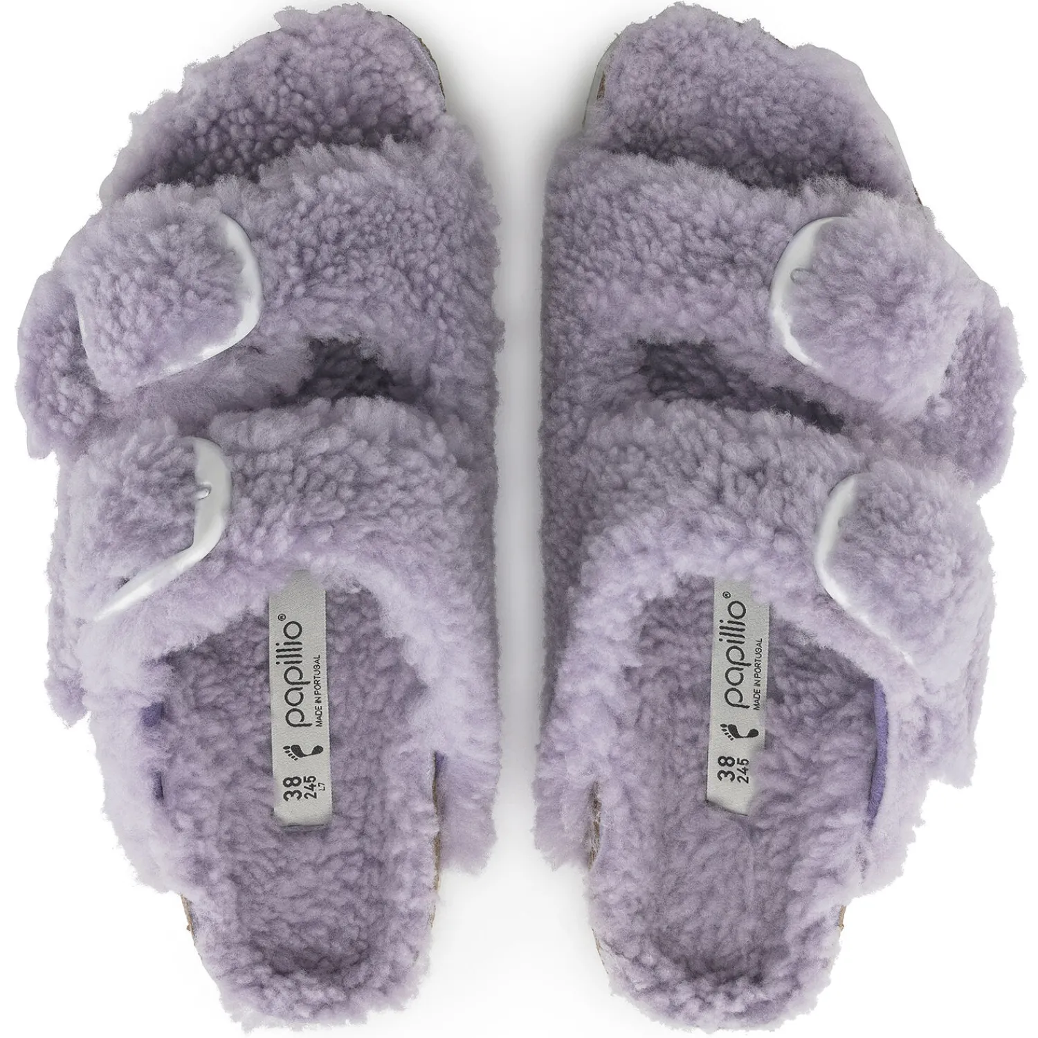 Clearance Arizona Big Buckle Pelliccia Di Agnello Donna Plateau