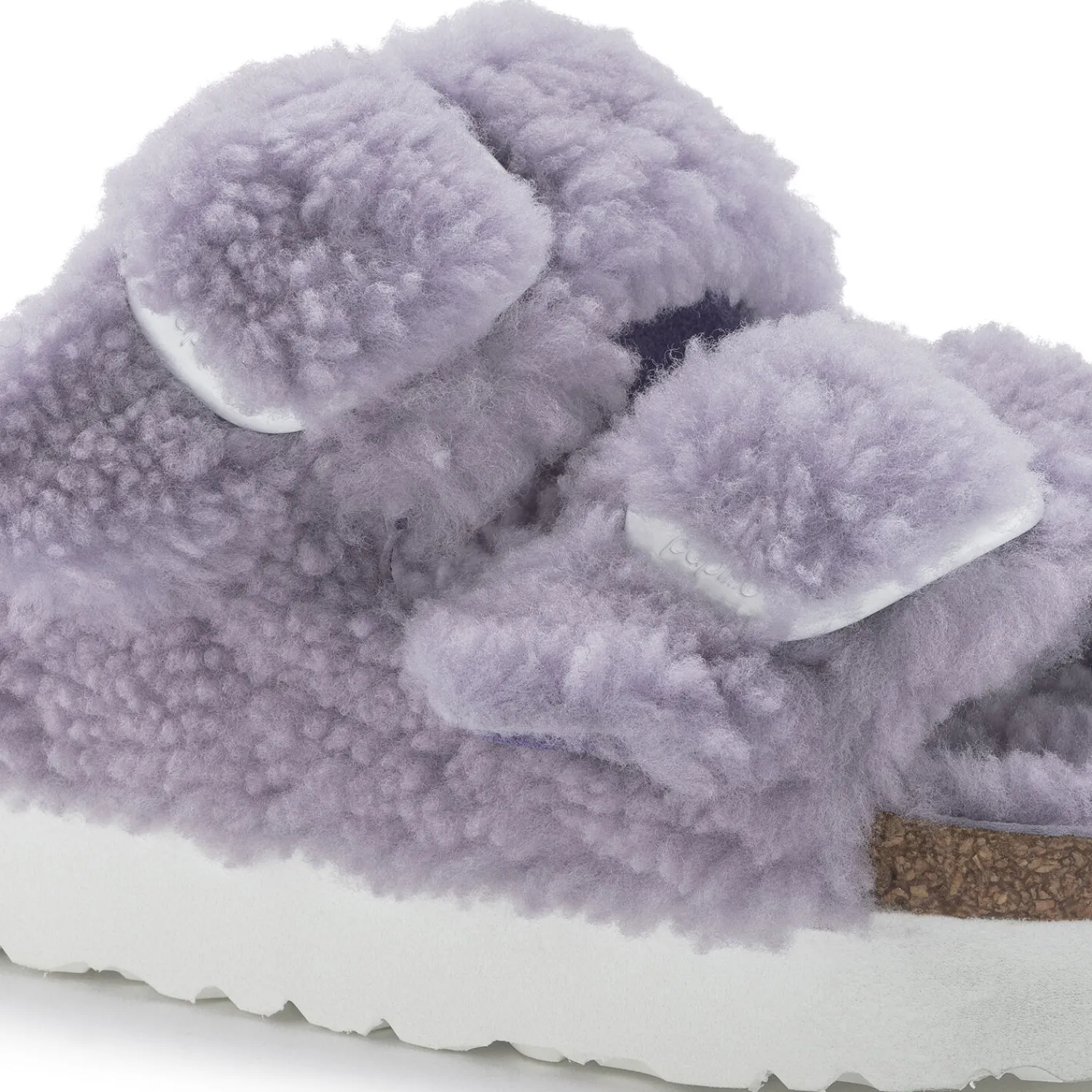 Clearance Arizona Big Buckle Pelliccia Di Agnello Donna Plateau