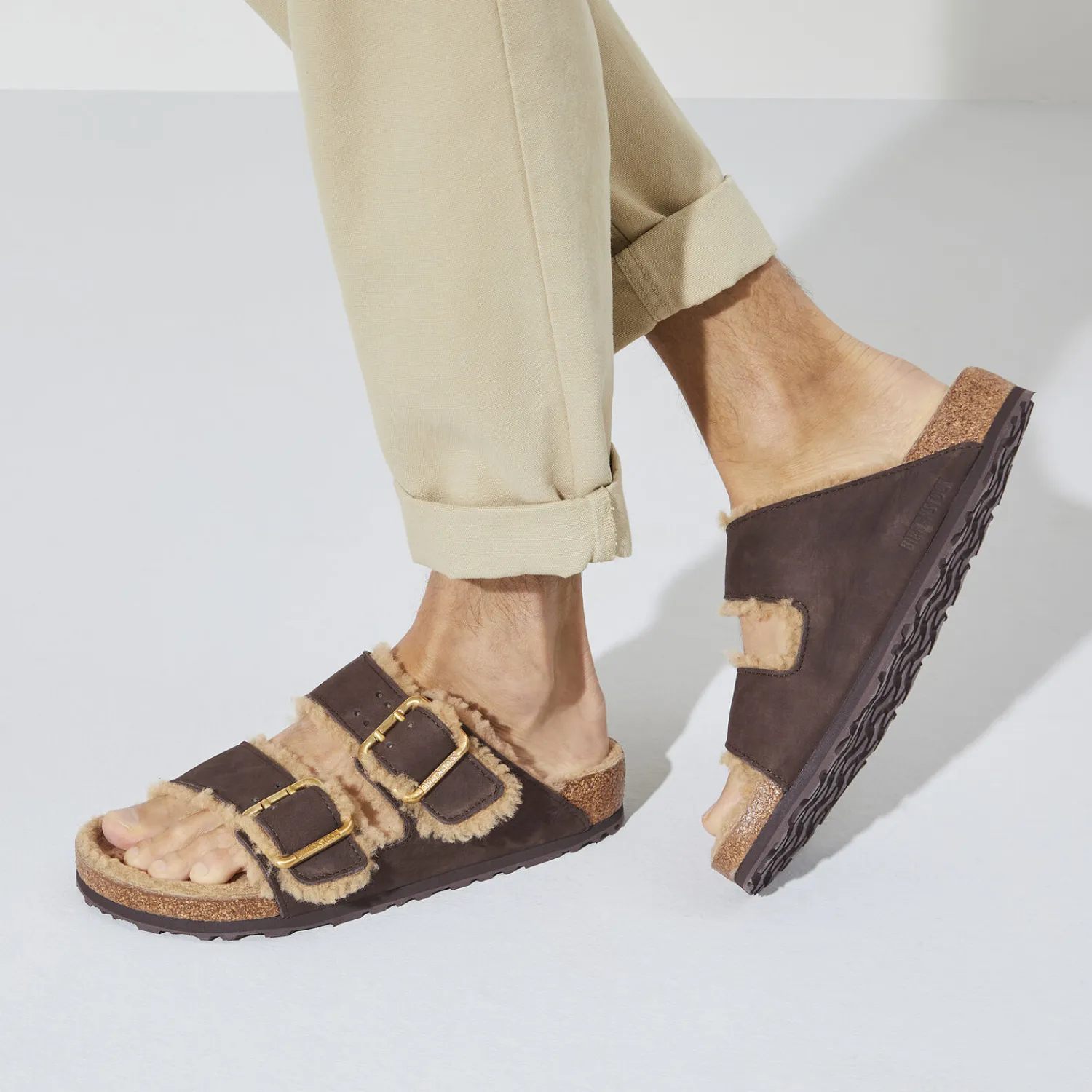 Clearance Arizona Bold Shearling Uomo Due Cinturini