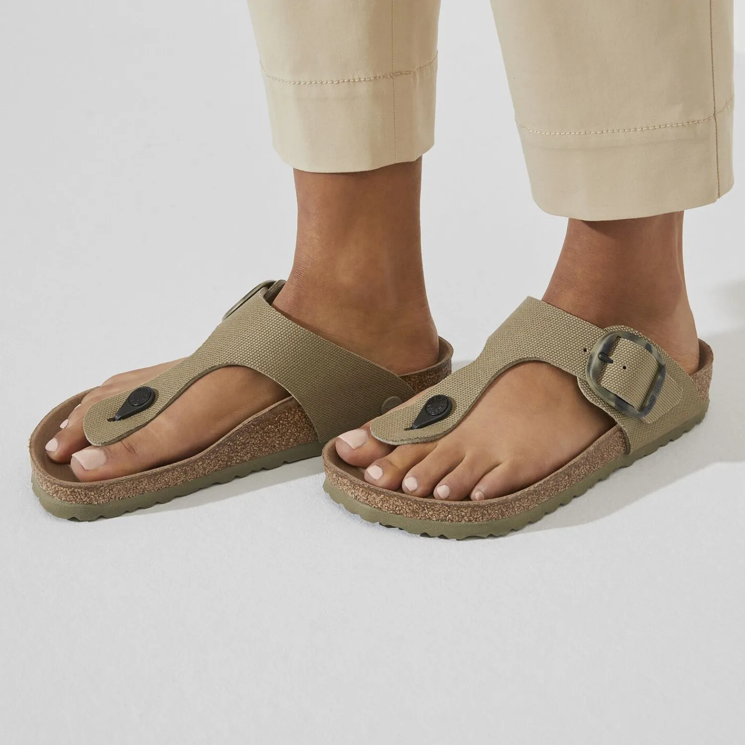 Hot Gizeh Vegan Big Buckle Donna Infradito
