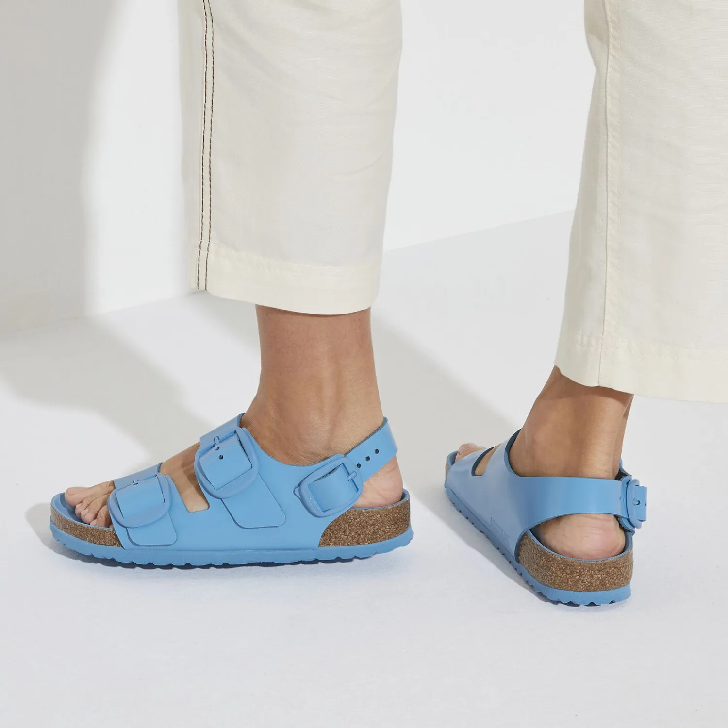Cheap Milano Big Buckle Donna Cinturino Per Tallone